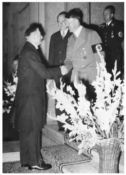 Chamberlain y Hitler